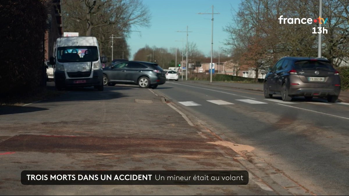 Un violent accident a coûté la vie à trois personnes à Libercourt, dans le Pas-de-Calais, dans la nuit du 25 février. Quatre adolescents étaient impliqués dans une collision frontale avec un véhicule : deux d’entre eux sont décédés, les deux autres sont grièvement blessés #JT13H