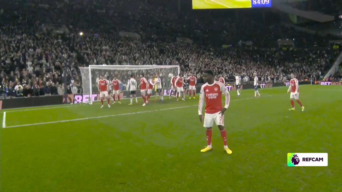 ESTO ES SENCILLAMENTE IMPRESIONANTE 🤯 Revive el Tottenham-Arsenal desde la cámara del árbitro 😍😮💨 #PremierLeagueDAZN ⚽🏴