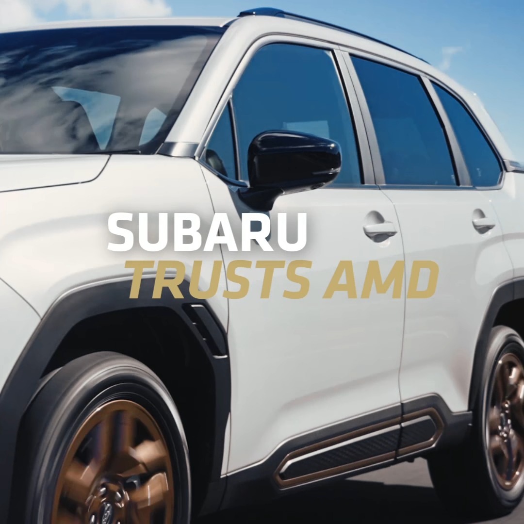 When safety decisions happen in seconds, performance matters most. Subaru relies on AMD processing power to protect what truly moves us. Because when trust advances innovation, everyone arrives safely. See how the most trusted companies trust AMD: #TogetherWeAdvance