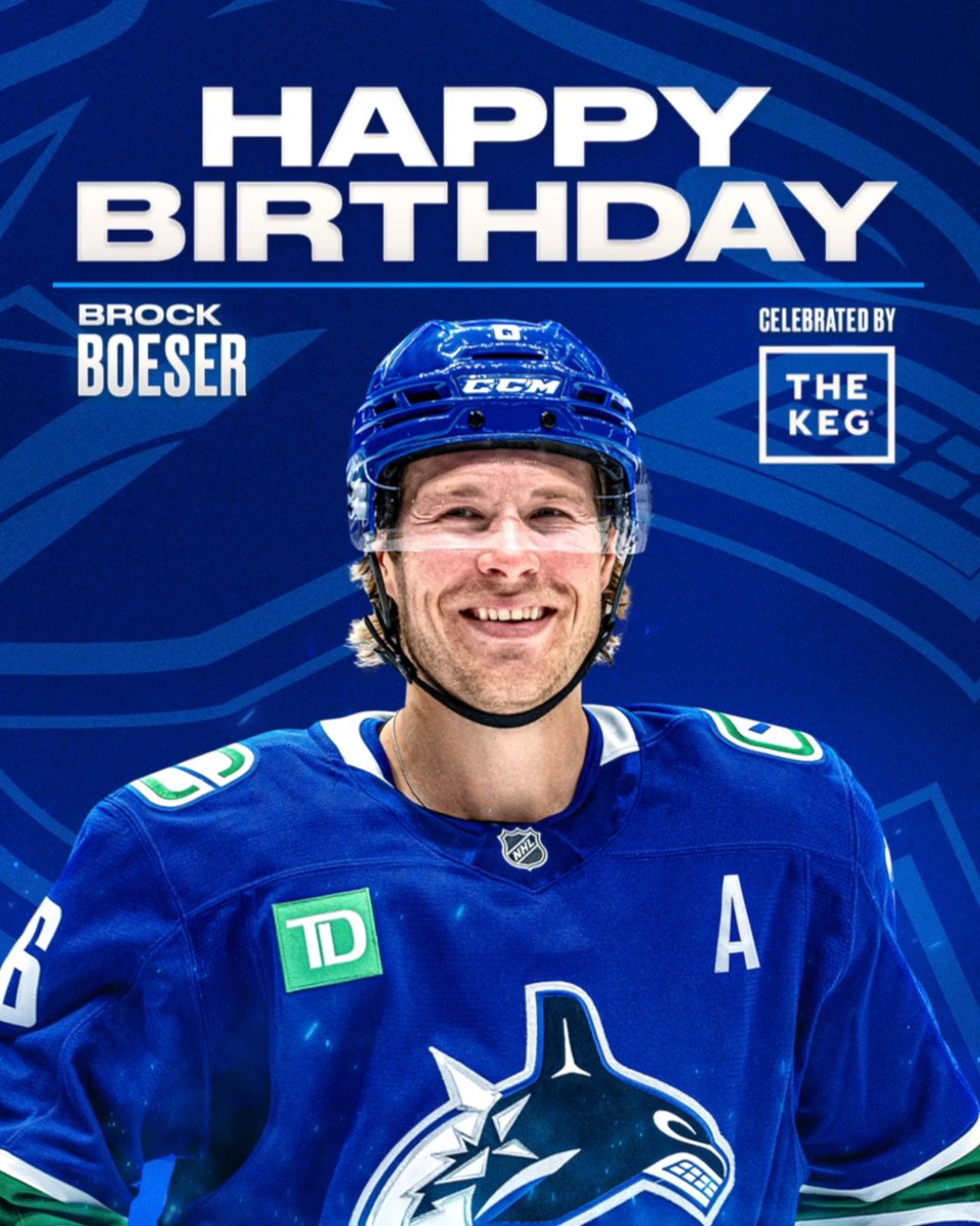 Join us in celebrate Brock Boeser's birthday! 🎉 #Canucks | The Keg