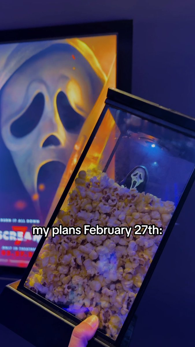 What my February 27 plans consist of 🔪 Scream 7 arrives at Regal starting Friday. Get your tickets now: