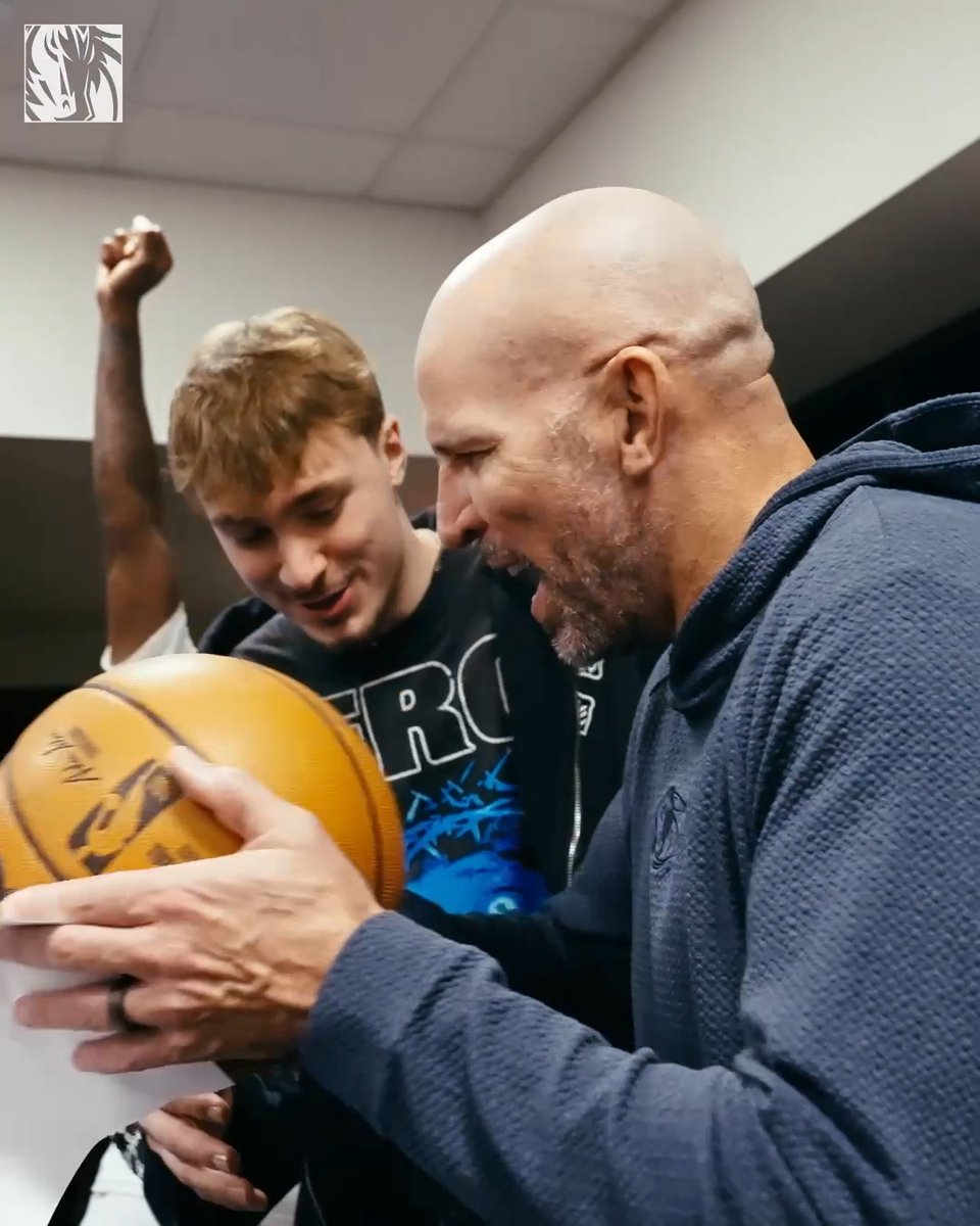 Dinner's on him 😂 All love for Jason Kidd after his 200th win as our head coach 💙🤍 #MFFL