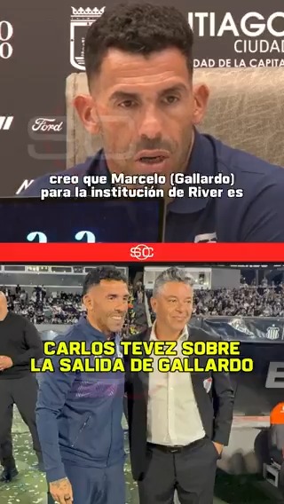 "Marcelo para River es un grande. Esta profesión es una silla eléctrica, te jugas el puesto cada partido. Eso nos hace humanos a todos los que venimos atrás. Lo mejor para él en lo que venga". Carlos Tévez sobre Marcelo Gallardo. 🗣️🇦🇷