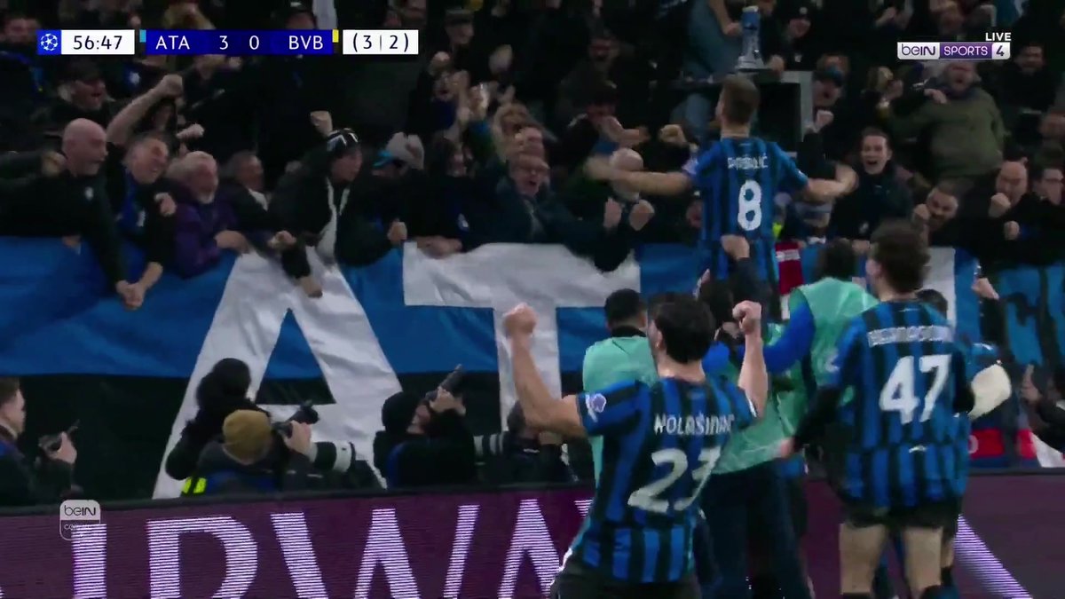 باساليتش يسجل الهدف الثالث لأتالانتا ويمنح الأفضلية لفريقه 🔥🔥🔥 #دوري_أبطال_أوروبا