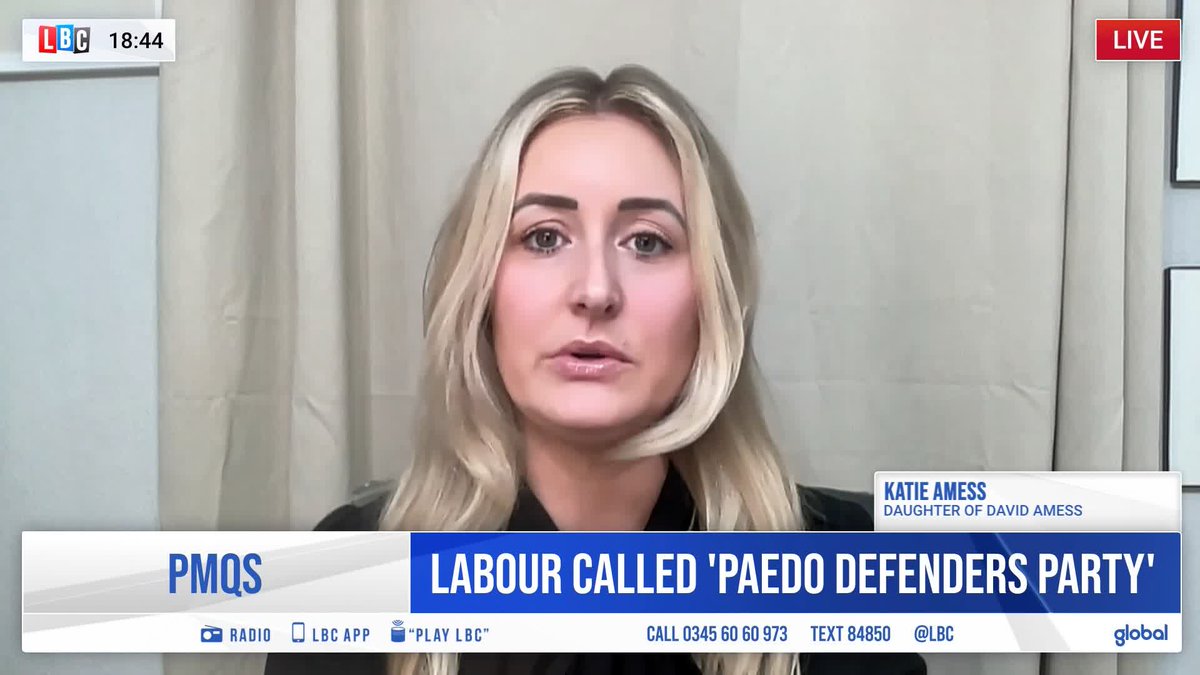 ‘I really hope she apologises.’ Katie Amess, the daughter of murdered MP David Amess, condemns Kemi Badenoch’s ‘Paedo Defenders Party’ jibe towards Labour.
