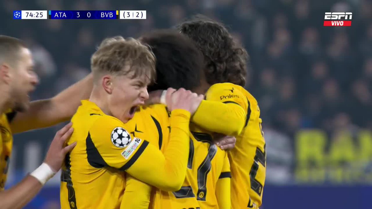 "Adeyemi": Por su gol ante Atalanta en la #ChampionsLeague