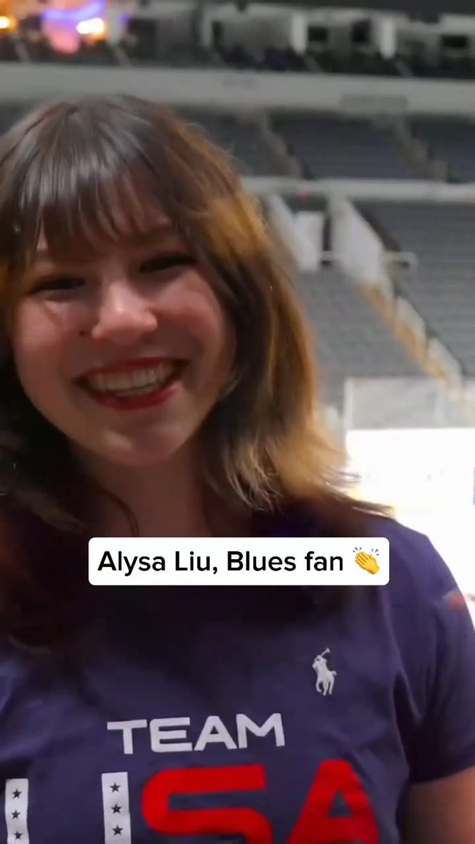 You’ve always been a superstar to us, Alysa Liu 💛 Throwback to Alysa Liu cheering on the St. Louis Blues at the start of the 25/26 season.