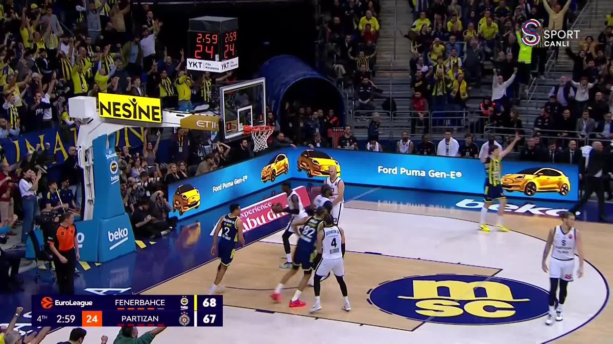 MAÇ SONUCU | Fenerbahçe Beko 81-78 Partizan Euroleague'de son 20 maçta 18 galibiyet! Tebrikler takım! 💛💙🧿