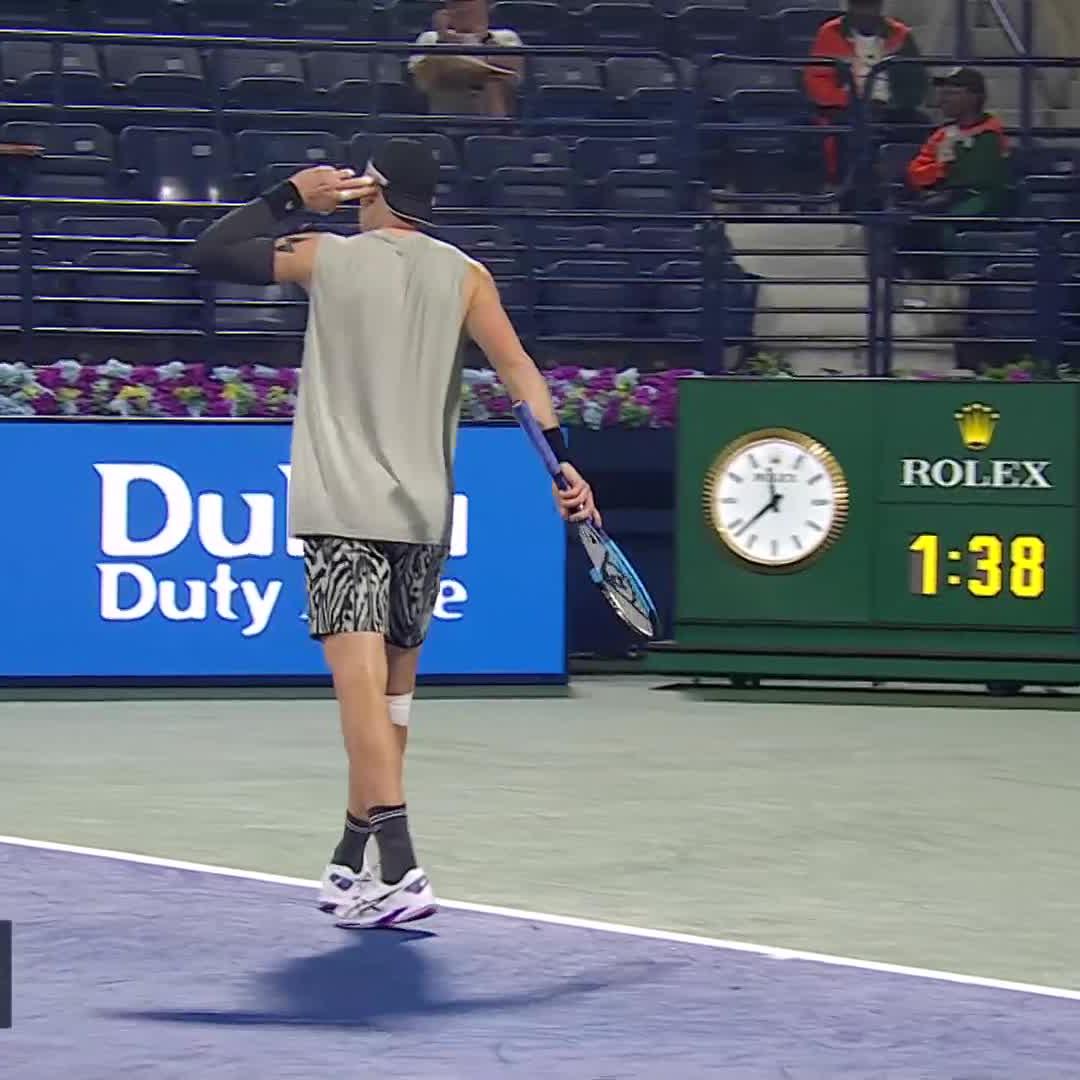 100mph forehand 😱 A thunderbolt from Draper #DDFTennis