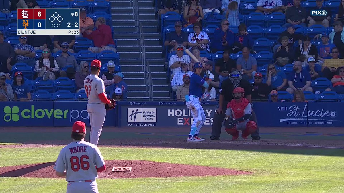 Good piece of hitting by A.J. Ewing. 103.4 mph off the bat The center fielder cut it off and it still was an easy stand-up double