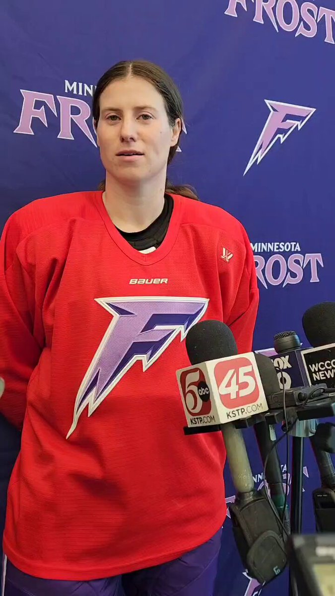 Frost forward and U.S. Olympian Kelly Pannek: "I would love to talk more about how great our team was, how close we were, how special the group was."
