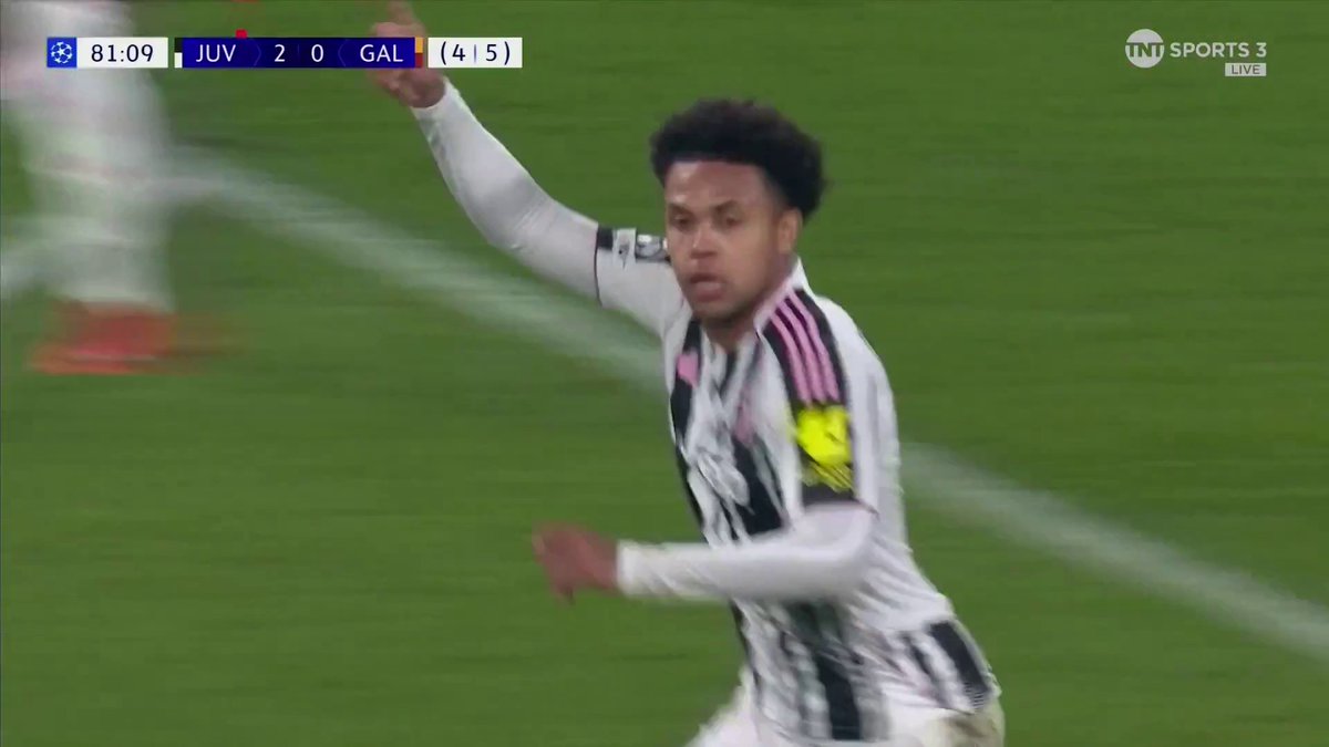 Weston McKennie fires ten man Juventus level in the tie against Galatasaray 🔥 TNT Sports &amp; discovery+ UK