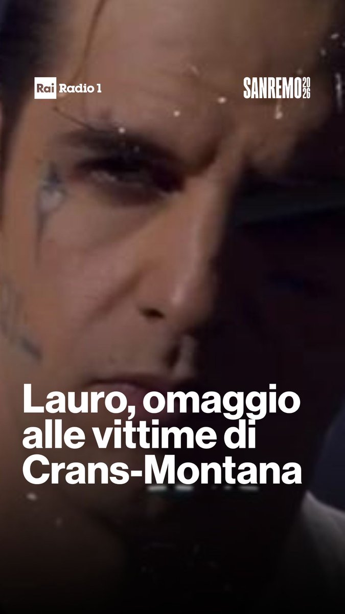 🔵#Sanremo2026 Achille Lauro in una versione da brividi di 'Perdutamente' insieme al soprano Valentina Gargano. Achille Barosi, morto a 16 anni nella strage di Crans-Montana, la cantava con la mamma e la mamma l'ha cantata al funerale del figlio #Radio1 #SanremoRai #achillelauro