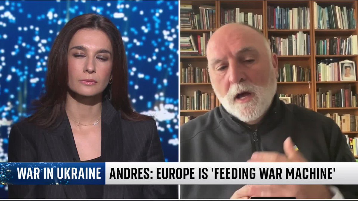 What happens when food is used as a weapon of war? Renowned chef and World Central Kitchen founder Jose Andres speaks about his work supplying hot meals to people in Ukraine - and says the world needs to put more pressure on Russia to end the war. 🌎