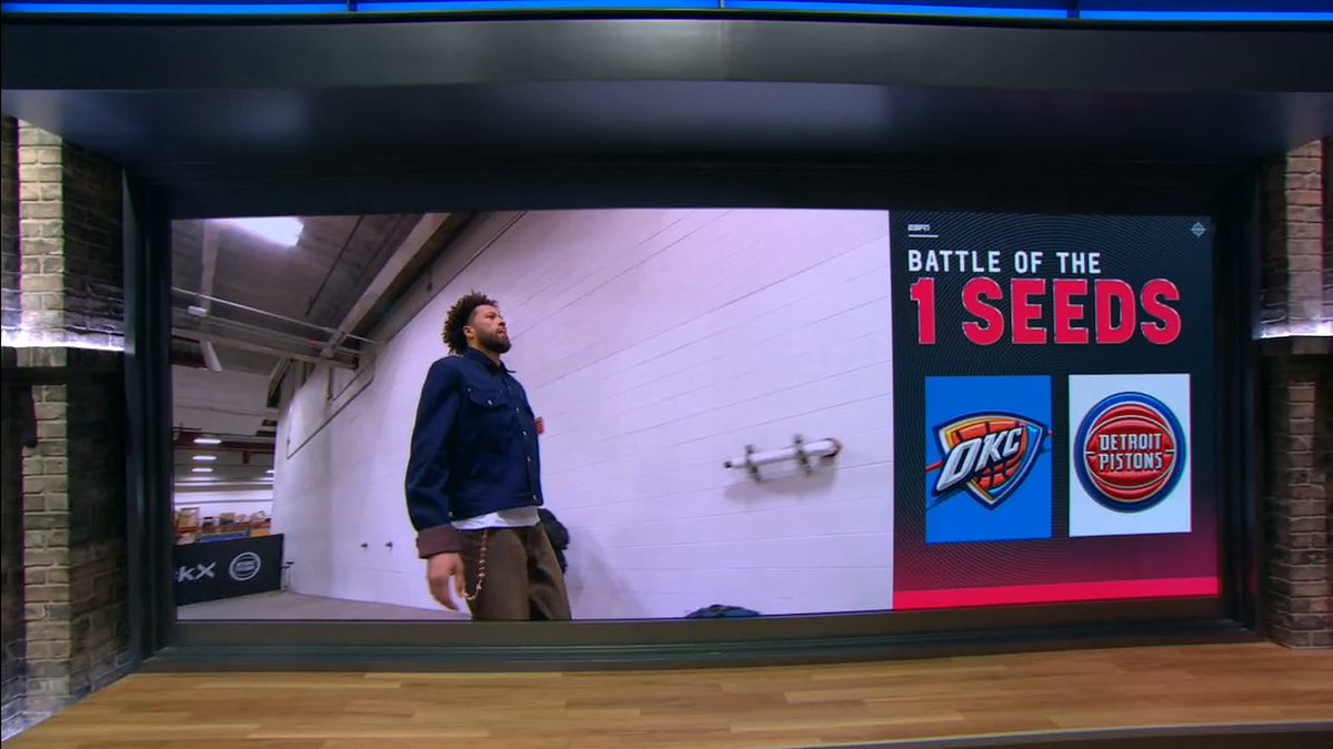 "I know a walk in a man that's ready to move some furniture when I see it!" Kendrick Perkins is excited to see Cade Cunningham take the court 😂🔥 Watch Thunder-Pistons at 7:30 PM ET on ESPN and the ESPN App!