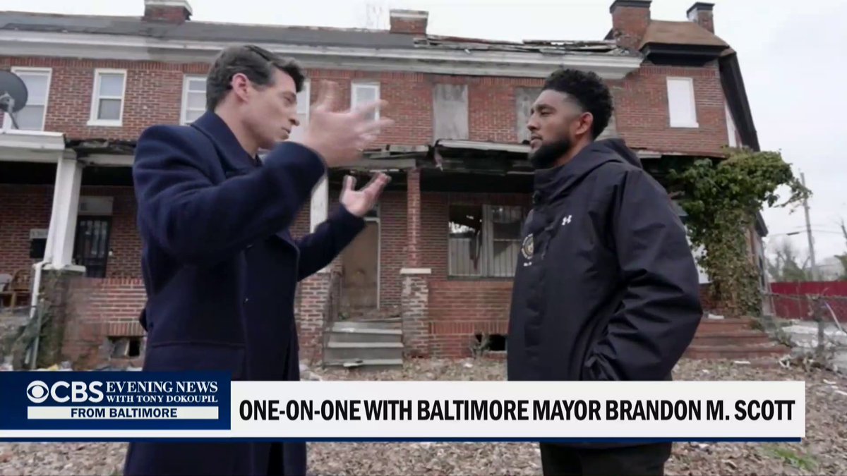 Baltimore Mayor Brandon Scott tells Tony Dokoupil the city is turning a corner, with murders at a nearly 50-year low and vacant buildings down 25% since 2019. “We are doing all of this together, because Baltimorians believe that we are the greatest comeback story in the country,” he said.