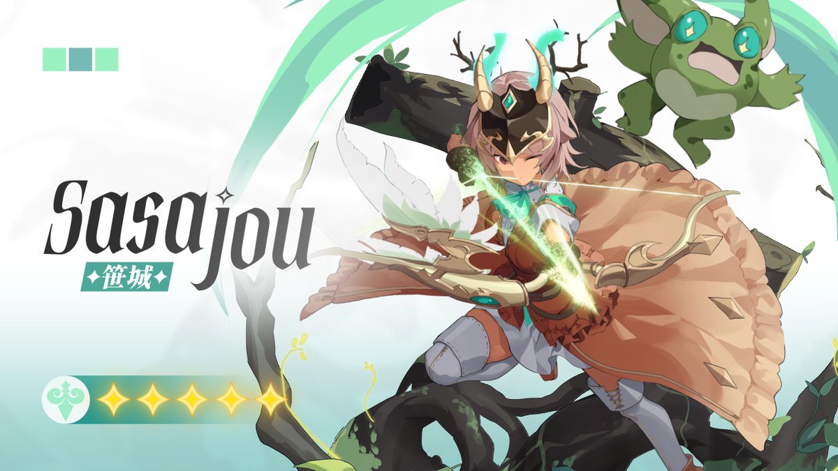 YOOO! I Just Pulled A 5-Star Sasajou Animation commission for Sasajou Art by cahangonn Animation & video by me #VGenComms #gacha