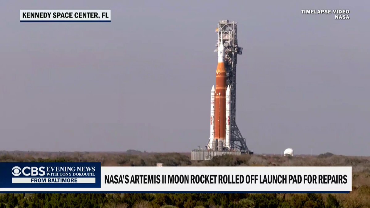 NASA rolled its Artemis II moon rocket off the seaside launch pad Wednesday and returned it to a processing facility to investigate and repair a helium pressurization issue that delayed the planned flight of four astronauts around the moon.