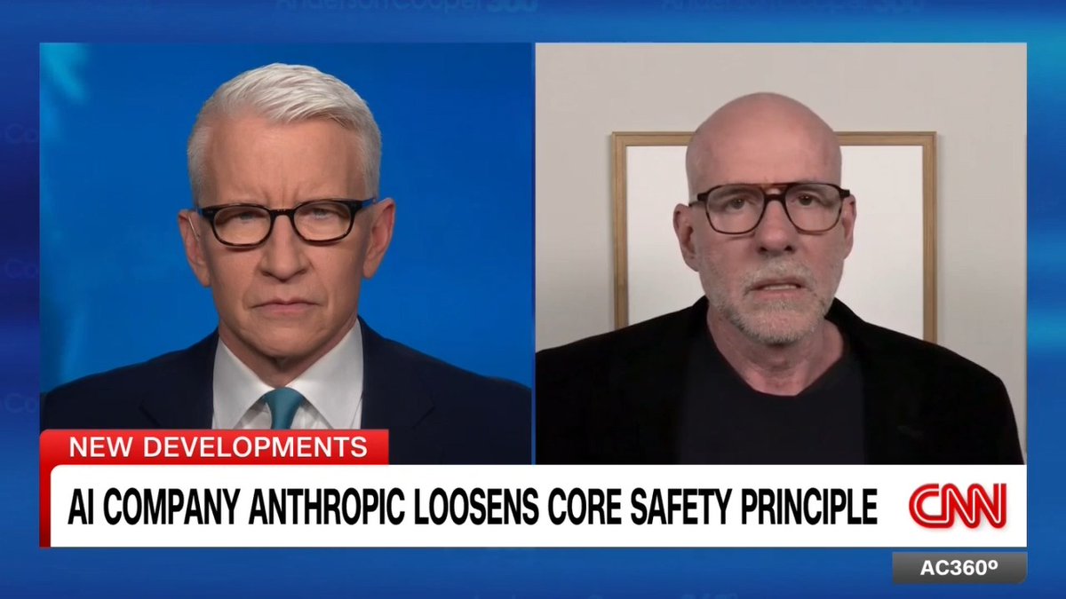AI firm Anthropic is loosening its core safety principle, as pressure grows from the Pentagon for the company to roll back safeguards. "These companies are erring on the side of whatever continues to scale their revenues," says co-host of the "Pivot" podcast Scott Galloway.