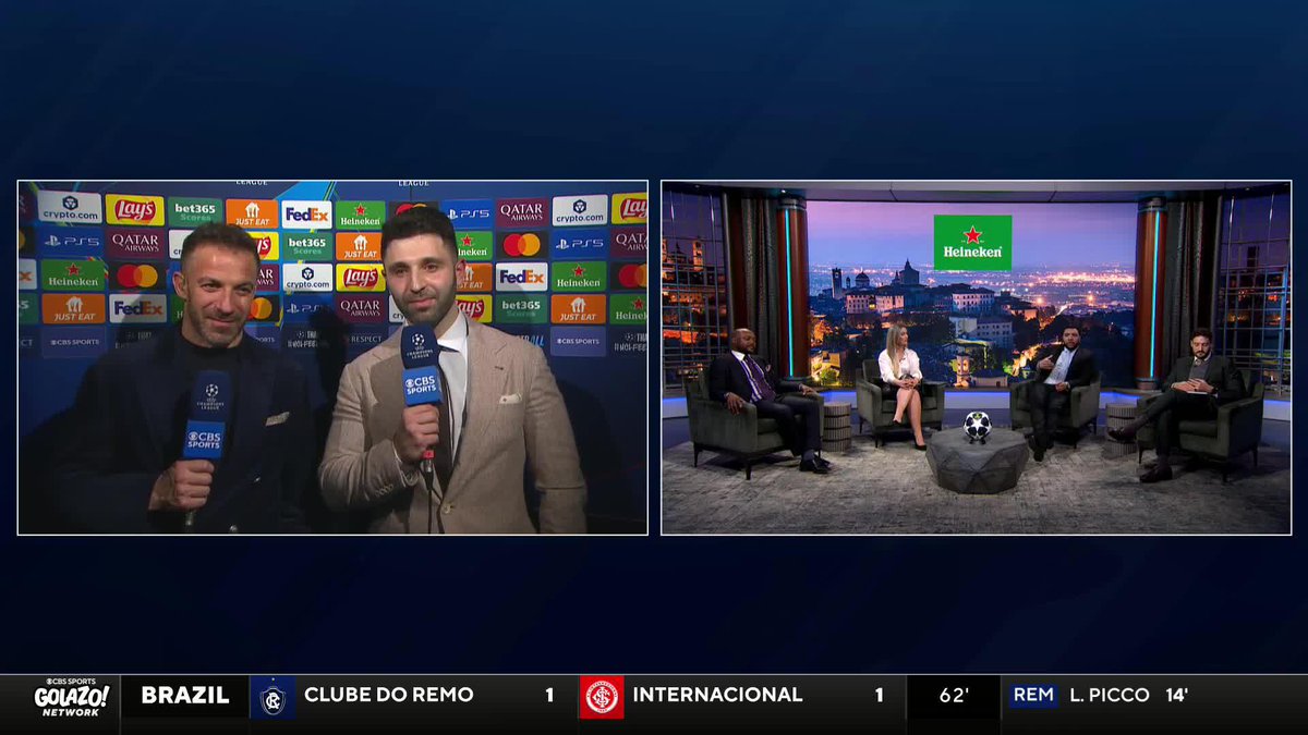 “Atalanta was a team not too long ago bouncing between Serie A and Serie B… it’s something unthinkable.” Marco Messina and Alessandro Del Piero discuss Atalanta carrying the Serie A flag on their shoulders in the UCL 🇮🇹