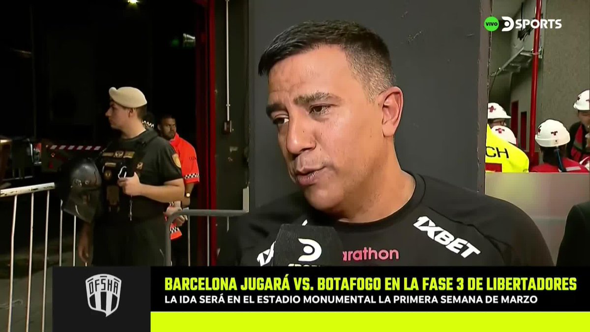 ¡PREPARADO PARA EL PRÓXIMO DESAFÍO! 🟡⚫ 🇪🇨 César Farías, entrenador de Barcelona SC, habló luego del partido contra Argentinos Juniors y la clasificación en la CONMEBOL #Libertadores. 🎙️ @Sebas_Decker en #DeFútbolSeHablaAsí