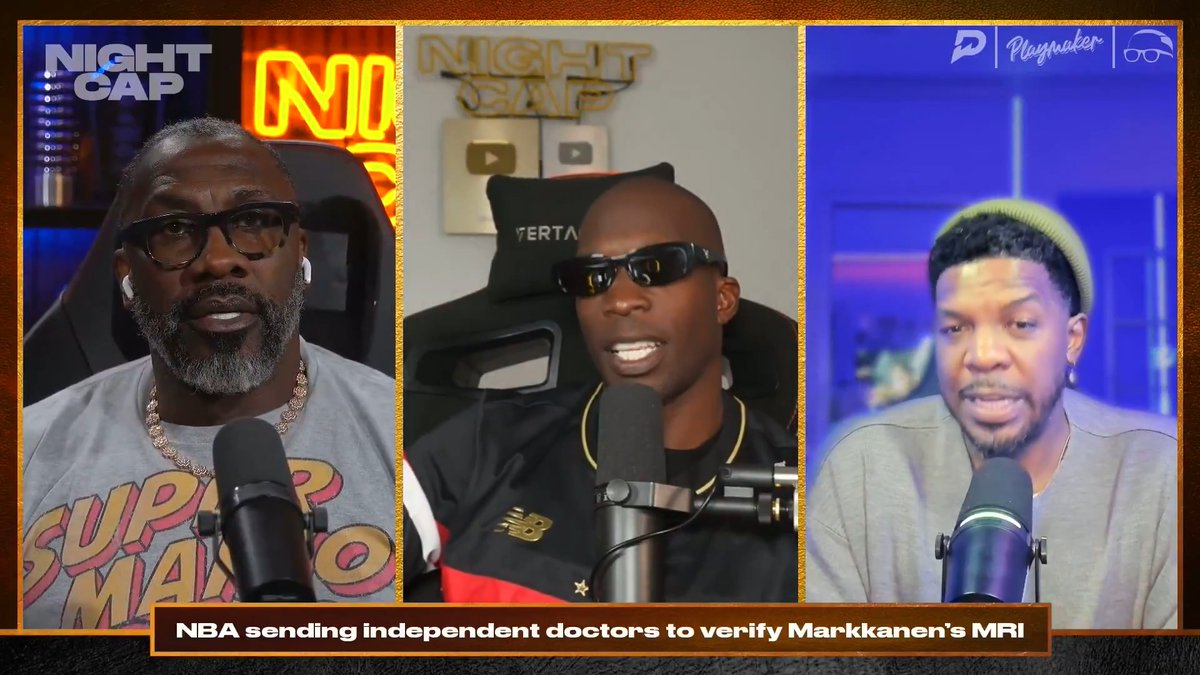 The NBA is sending their own doctors to verify Utah Jazz’s Lauri Markkanen’s MRI. Adam Silver is not playing around with this tanking situation 👀 shannon sharpe @Ochocinco isojoe #Nightcap