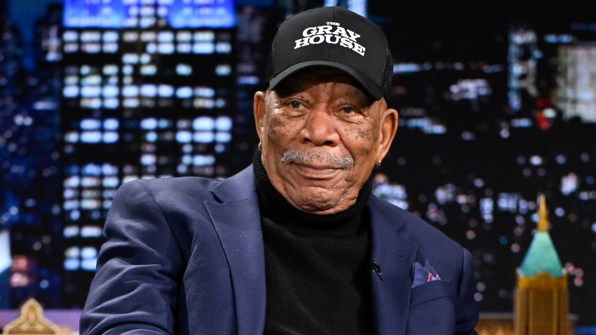 .Morgan Freeman shares his secret to staying young after 88 years 😉 #FallonTonight