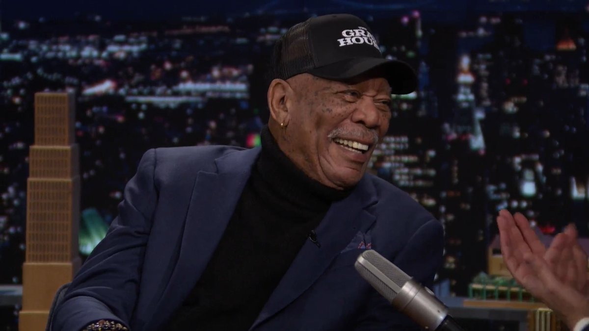 .Morgan Freeman narrates The Dinosaurs, a new docuseries produced by Steven Spielberg! #FallonTonight