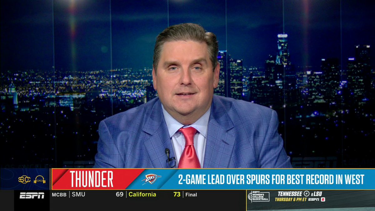 "Scott, I have an announcement. I have made hotel reservations in San Antonio." Brian Windhorst tells Scott Van Pelt he's all in on the Spurs 🔥