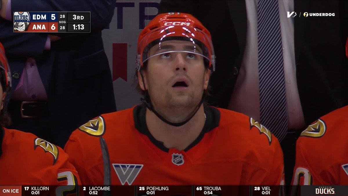 LEO SOMEHOW FINDS CUTTER IN FRONT AND THE DUCKS LEAD WITH 1:14 LEFT OH MY 😱🚨