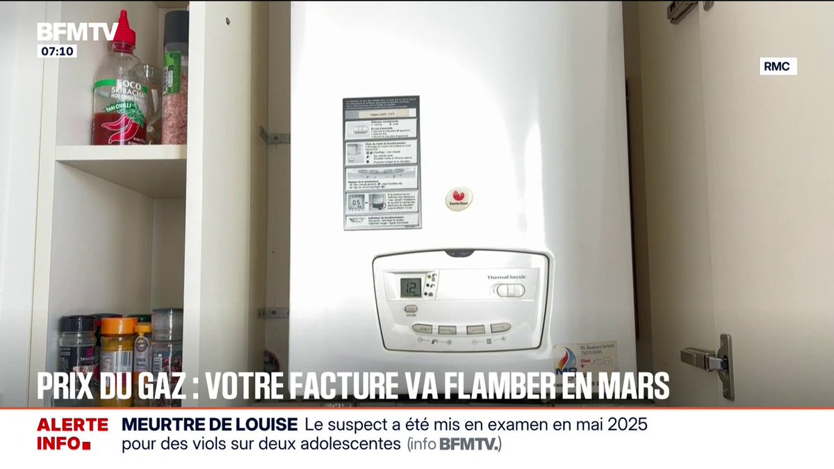 🔴🇫🇷 ALERTE INFO La facture de gaz va exploser en mars.