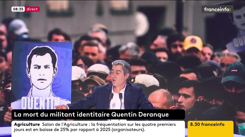 🔴 Mort du militant identitaire Quentin Deranque ➡️ "Sans vouloir se livrer à une comptabilité macabre, ces dernières décennies, 90% des meurtres politiques ont été commis par l'extrême droite dans notre pays", dit François Ruffin, candidat à la primaire de la gauche pour 2027