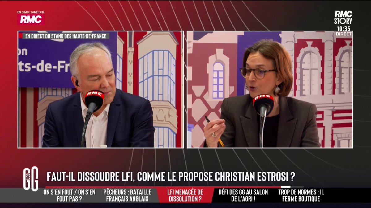 Faut-il dissoudre LFI, comme le propose Christian Estrosi ? 🗣️ Barbara Lefebvre : "LFI est bien plus dangereuse que Jean-Marie Le Pen. Jean-Luc Mélenchon veut la guerre dans les rues !" #GGRMC