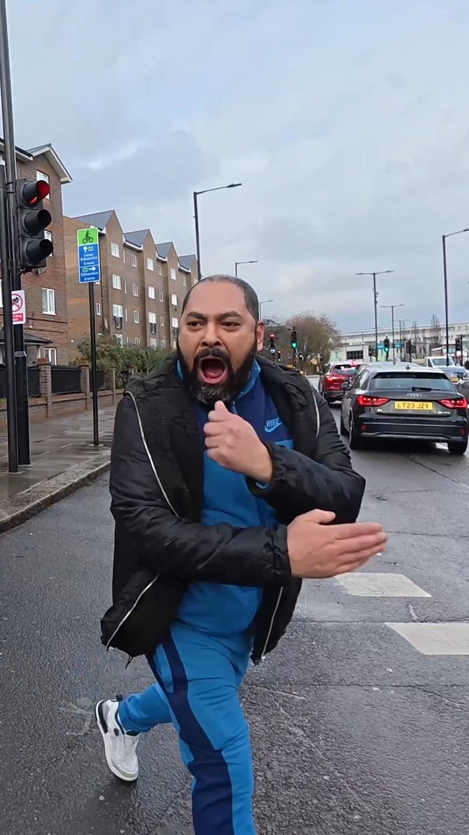 Insane man in North London ......