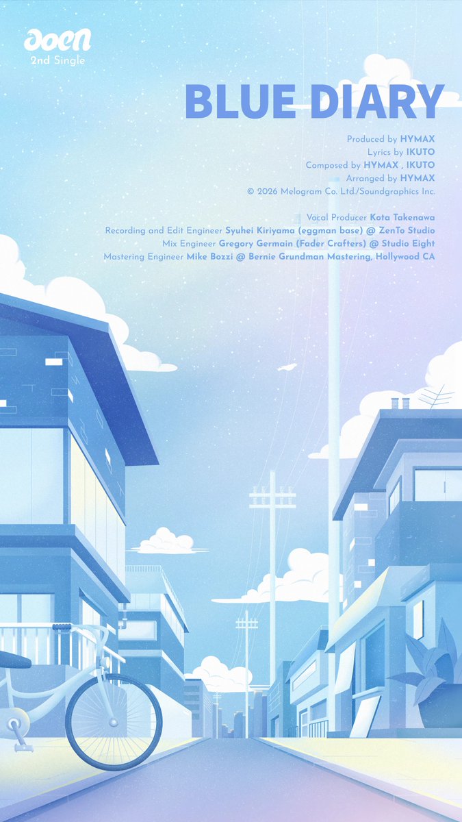 ‘BLUE DIARY’ Music Spoiler🎶 .˚⊹⁺‧┈┈┈┈┈┈┈┈┈┈‧⁺ ⊹˚. aoen 2nd Single「秒で落ちた」 2026.3.18 Release💿💙 .˚⊹⁺‧┈┈┈┈┈┈┈┈┈┈‧⁺ ⊹˚. ご予約はこちら! 🔗 #aoen #アオエン #BLUE_DIARY #秒で落ちた