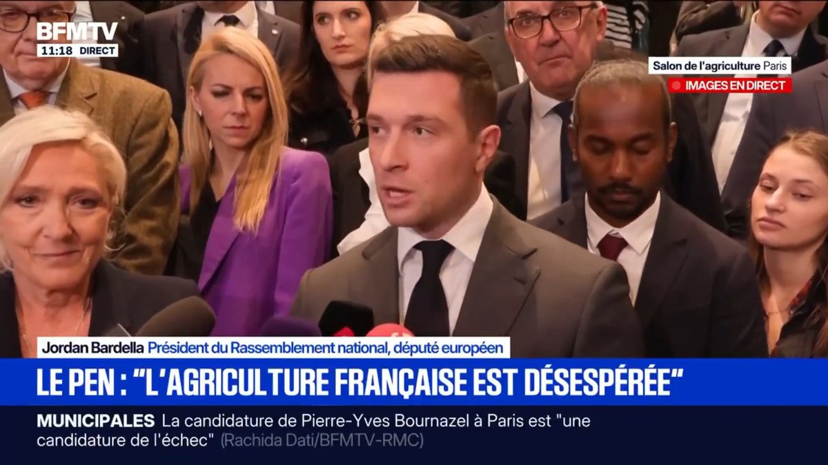 Nous sommes venus en défenseurs des intérêts de l'agriculture française, face à la politique de décroissance agricole appliquée par le président de la République. Il n'y aura pas de liberté pour notre pays sans capacité à produire ! #SIA2026
