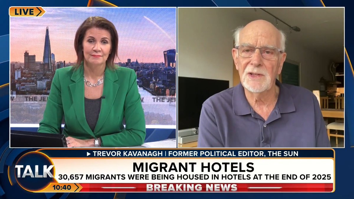 🚨"This is an invasion!" Trevor Kavanagh asks, "What is Britain doing, as a sovereign country, letting hundreds of thousands of illegals walk into our country?" Julia Hartley-Brewer