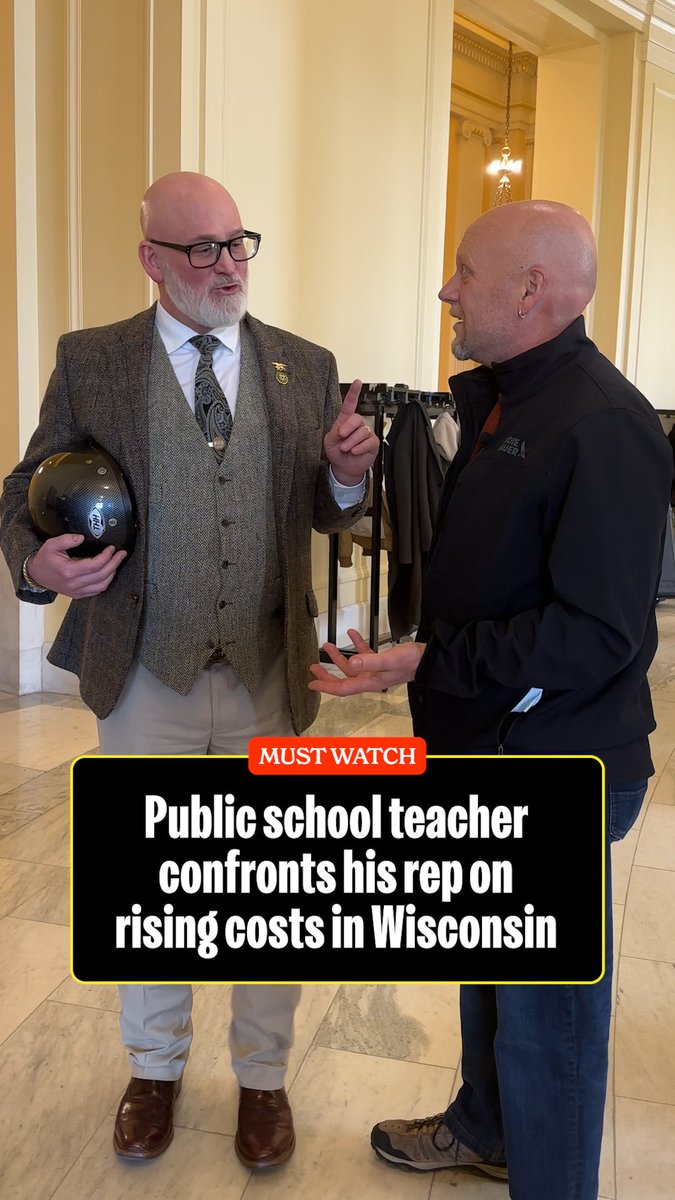 MUST WATCH: Rep. Derrick Van Orden (R-WI) IGNORES this Wisconsin teacher's concerns about rising costs and the impact Trump's tariffs have on his community.