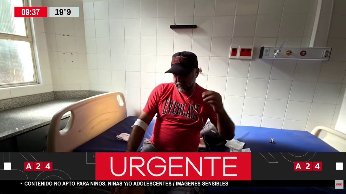 "Estábamos en un lugar donde no había ninguna obstrucción" Facundo Tedeschini, camarógrafo de A24, contó que no podía retroceder cuando llegaron los efectivos porque tenía los cables del equipo abajo de la Policía y afirmó: "Yo nunca voy a dejar la cámara".