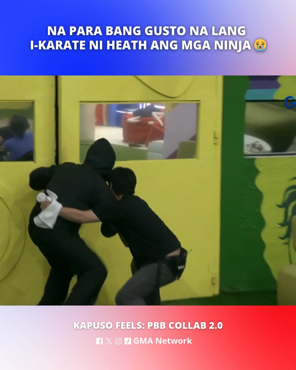 Hugis lapis pa naman 'yang mga hinahawakan nila 😭 #GMAPBBCollab #KapusoFeels #HeathJornales