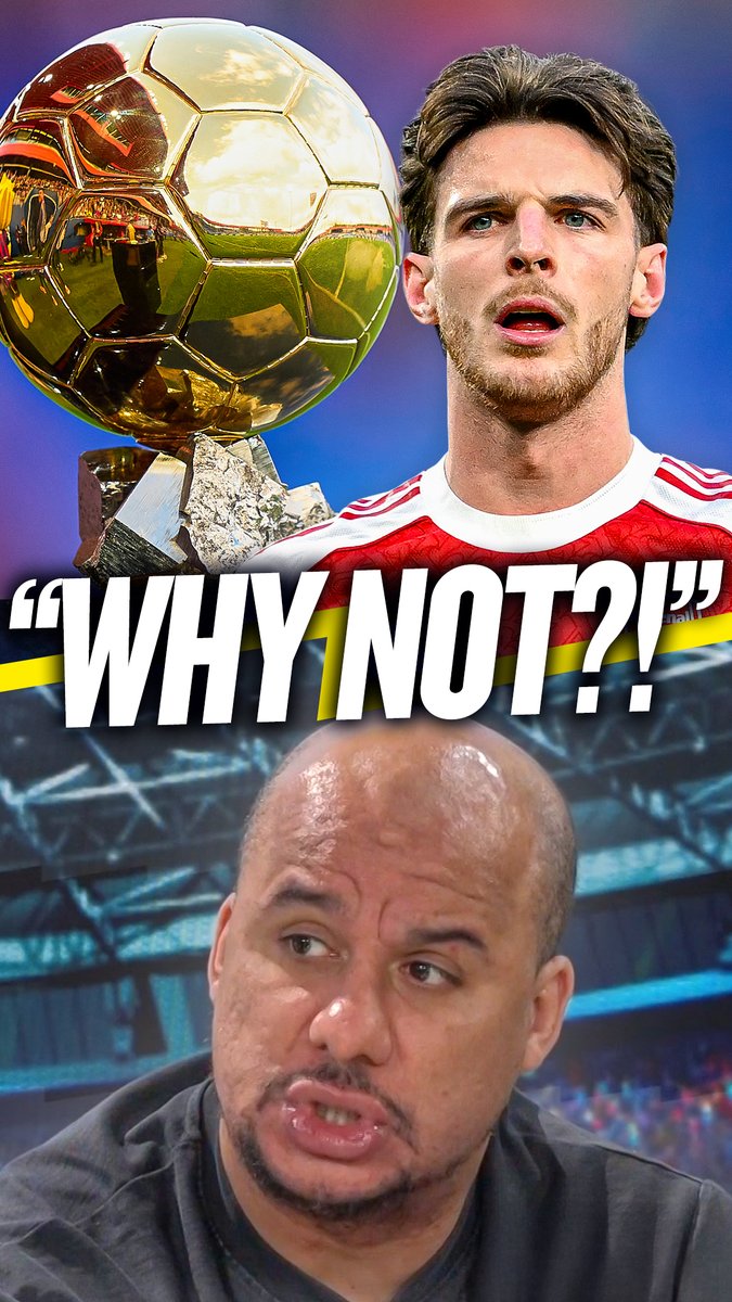 🏆 "Could a Ballon d'Or be on Arsenal's way?" 🏴󠁧󠁢󠁥󠁮󠁧󠁿 "Top, top player with a great attitude!" Gabby Agbonlahor believes Declan Rice can win the Ballon d'Or if Arsenal deliver!