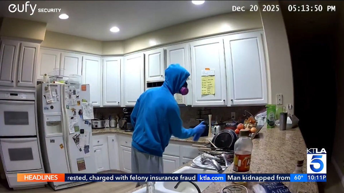The roommate, Timothy Bradbury, of a couple living in California was secretly poisoning their food, cutting holes in their clothes, and slashing their tires. They set up a hidden cam after getting sick several times and caught him red handed. He has since been arrested by LAPD and released (of course). Plan accordingly... #CityLife #crime #WTF #hazmat #poison #LosAngeles #democrats #california