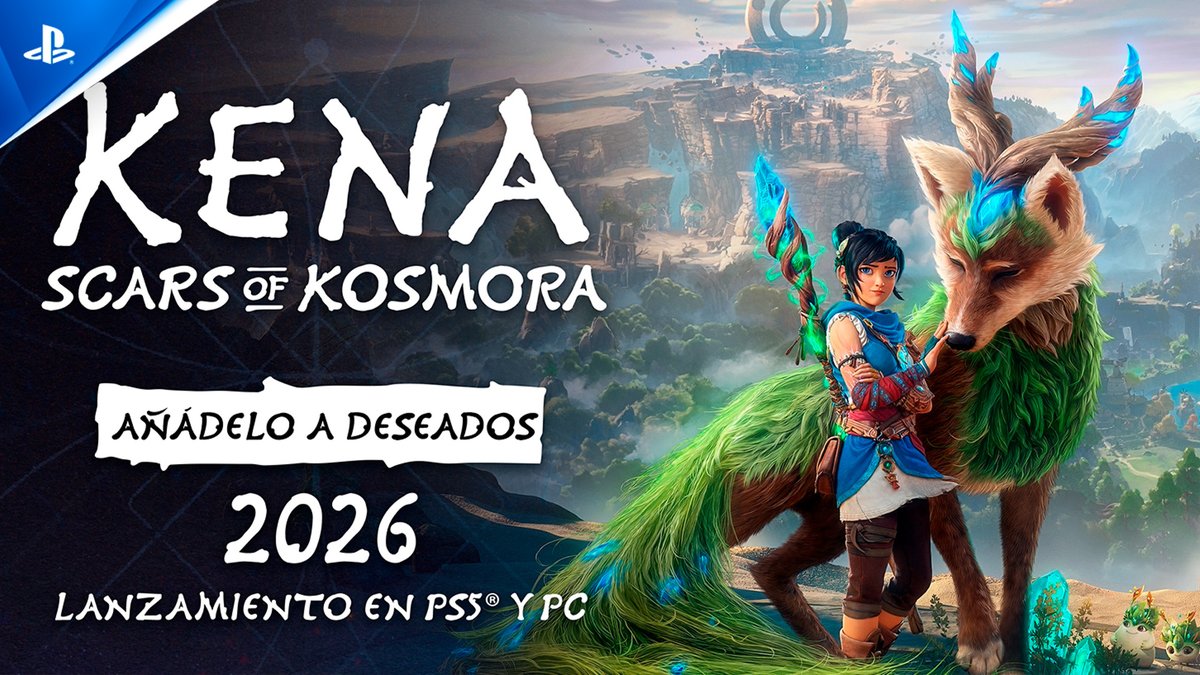 Únete a nuevos compañeros espirituales y domina los elementos en Kena: Scars of Kosmora, disponible en PS5 y PC en 2026. ¡Añádelo ya a tu lista de deseos! #KenaScarsOfKosmora
