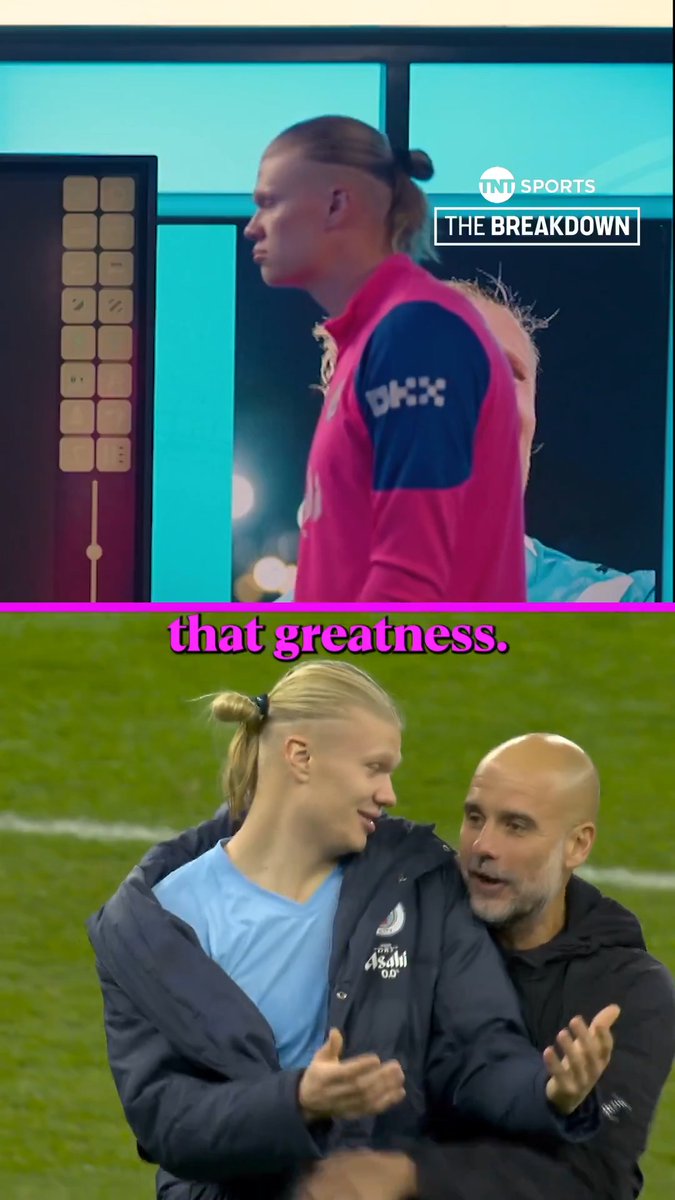 “Pep pushes us every single day.” 💪 🗣️ Erling Haaland gives an insight into his special relationship with Pep Guardiola ❤️