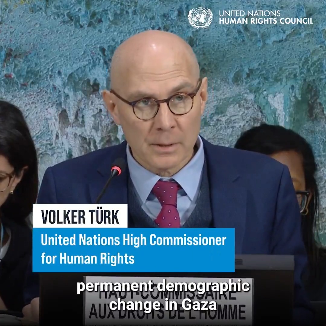 #Palestine | "The absence of accountability for the egregious violations committed is nothing short of shameful," UN Human Rights chief Volker Türk told the United Nations Human Rights Council. #HRC61