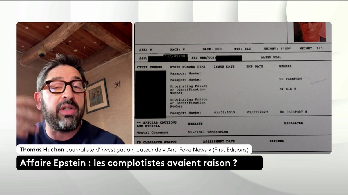 🔴 🗣️ Affaire Jeffrey Epstein et complotisme : "Si vous essayez de lutter contre des croyances avec des arguments factuels, en fait ça ne marche pas", explique le journaliste d'investigation Thomas Huchon, auteur de "Anti Fake News". #CestTouteLaQuestion #Canal16