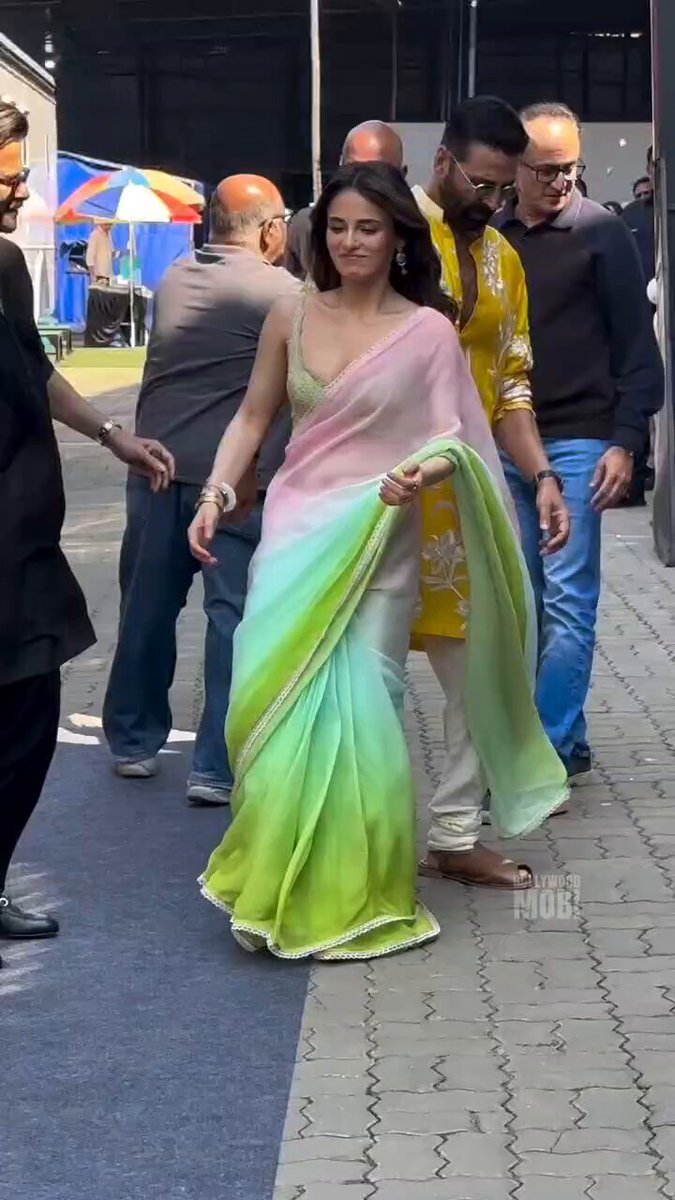 #AkshayKumar is the No.1 Tharki Actor in Bollywood. He always Sexually Harassed Actresses. Recently, he is playing with #radhikamadan Saree. She is feeling uncomfortable with this “ Tharkula ” Actor. I think #TwinkleKhanna is not satisfying him. He is feeling horny all the time.