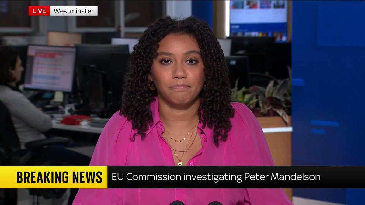 BREAKING: The EU Commission has referred Peter Mandelson to fraud investigators over his links to Jeffrey Epstein. Sky's Mhari Aurora reports ⬇️ Latest 🔗 📺 Sky 501, Virgin 602, Freeview 233 and YouTube
