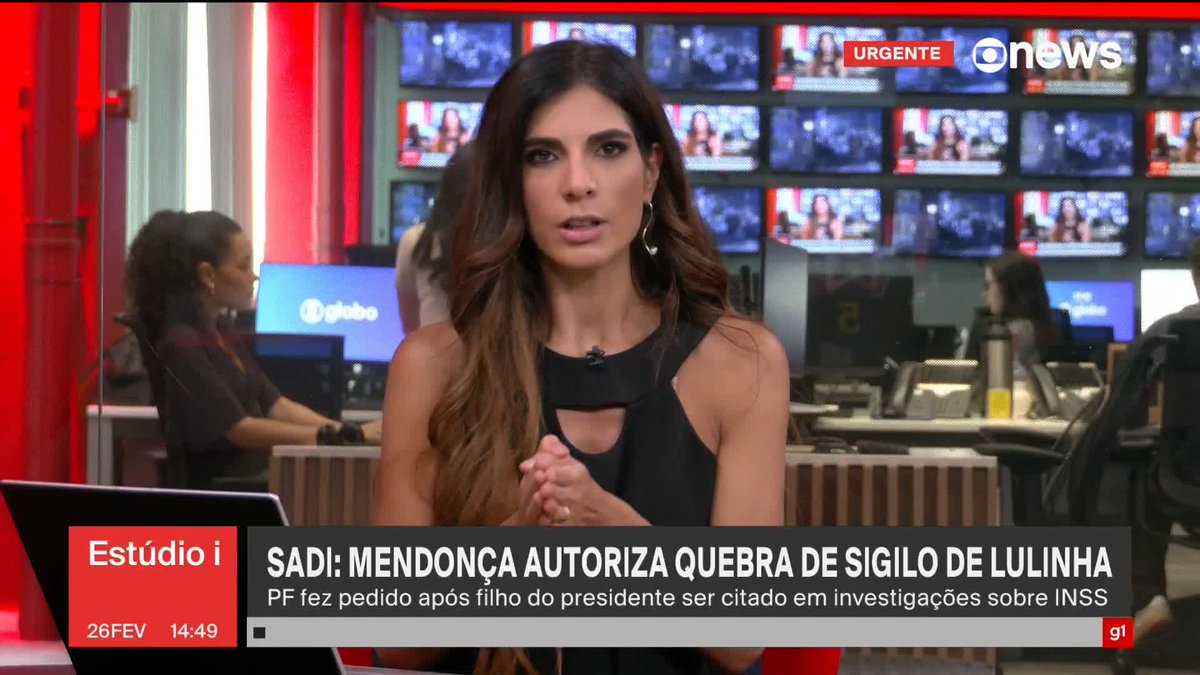 Sadi: ministro André Mendonça autoriza quebra de sigilo de Lulinha. A PF fez o pedido após o filho do presidente Lula ser citado em investigações sobre fraude no INSS. ➡ Assista à #GloboNews ao vivo: #Estudioi
