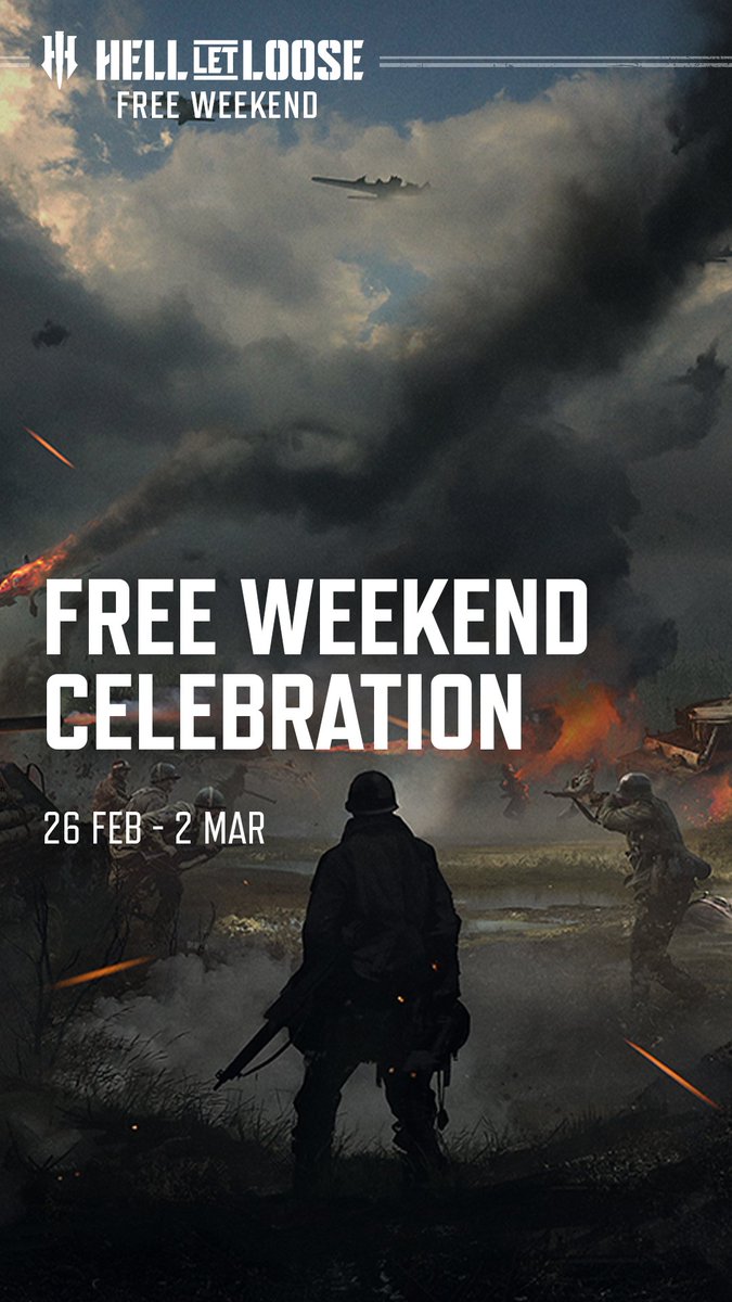 Our Steam Free Weekend is LIVE NOW 🔥 Hell Let Loose: Vietnam launches later this year… but first, experience where it all began. Hell Let Loose is FREE to play on Steam this weekend as part of our Free Weekend Celebration. We’ll see you on the frontlines, soldiers. 🫡